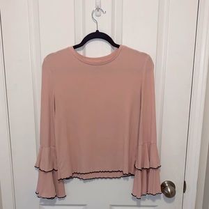 Blush Wide Sleeve Top